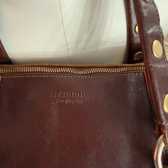 Hammitt Westwood Brown Leather Studded Handbag - Picture 2 of 10